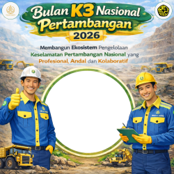 Frame of Bulan K3 Nasional Pertambangan