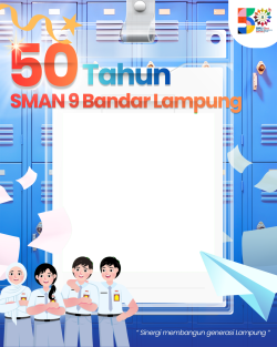 Frame of 50 Tahun SMAN 9 Bandar Lampung