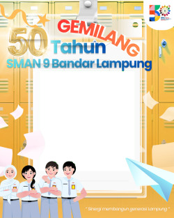 Frame of 50 Tahun SMAN 9 Bandar Lampung