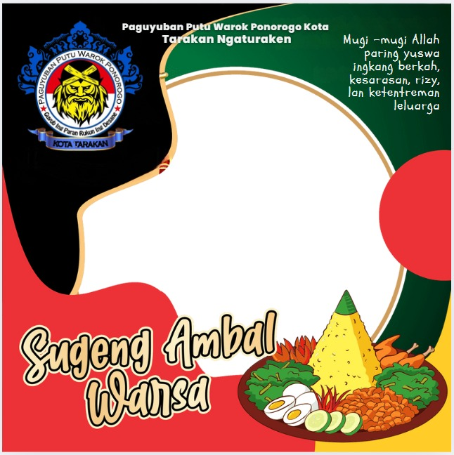 Sugeng Ambal Warsa Putu Warok Ponorogo Tarakan Hitam