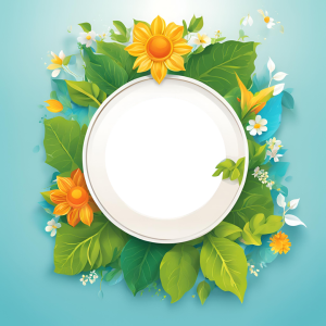 Frame of Beautiful Flowers Frame