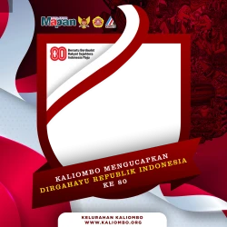 Frame of Kaliombo Mengucapkan Dirgahayu RI Ke 80