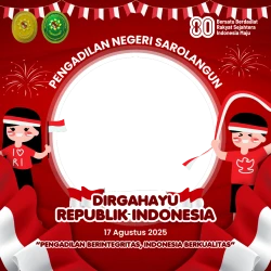 Frame of Dirgahayu Republik Indonesia Ke-80