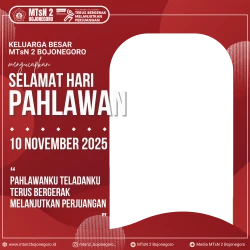 Frame of HARI PAHLAWAN 2025 MTsN 2 Bojonegoro