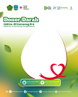Frame of Frame Donor Darah 2026 Kemenag Pangandaran