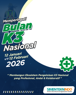 Frame of Bulan K3 Nasional 2026 Simenteknindo