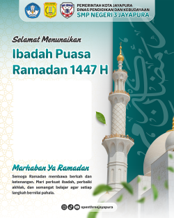 Frame of SMP Negeri 3 Jayapura - Ramadan 1447 H