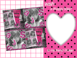 Frame of Pink frame of Jeje's bday!